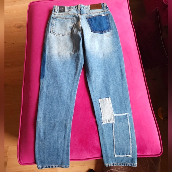 BRAND NEW - Lucky Brand (patchwork) High Rise Jeans - Picture 2 of 5